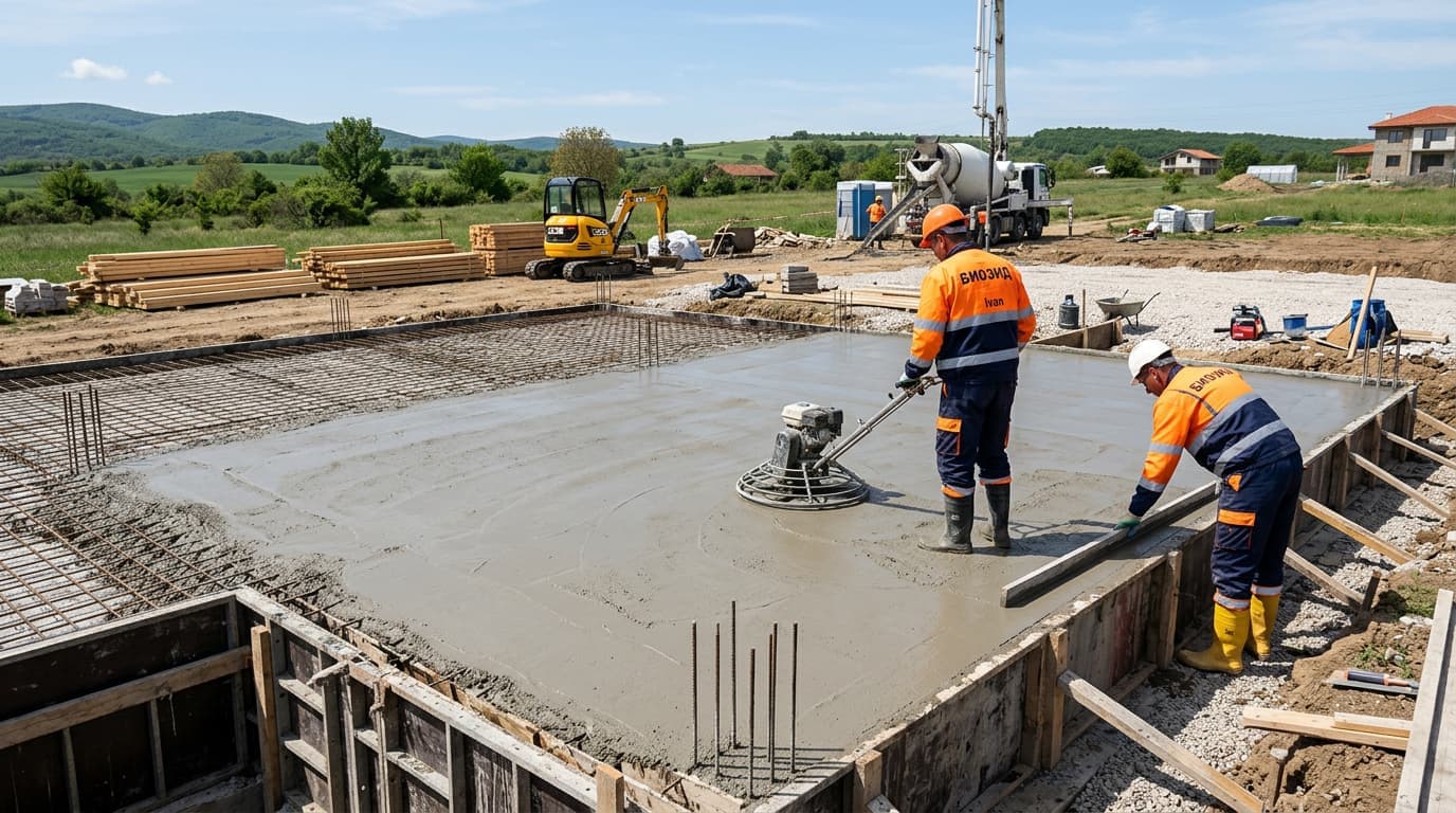 Изграждане на фундамент и подземни нива