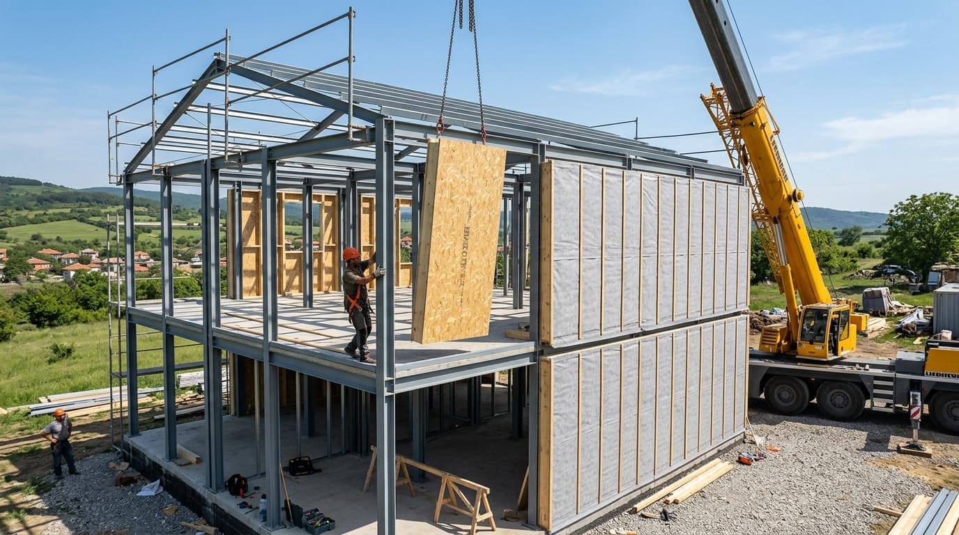 Монтаж на дишащи изолационни панели БИОЗИД